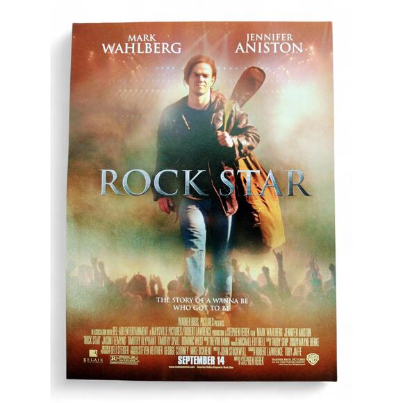 2001 Rock Star Movie Print Ad Mark Wahlberg Guitar Case Walking Scene - Picture 1 of 7